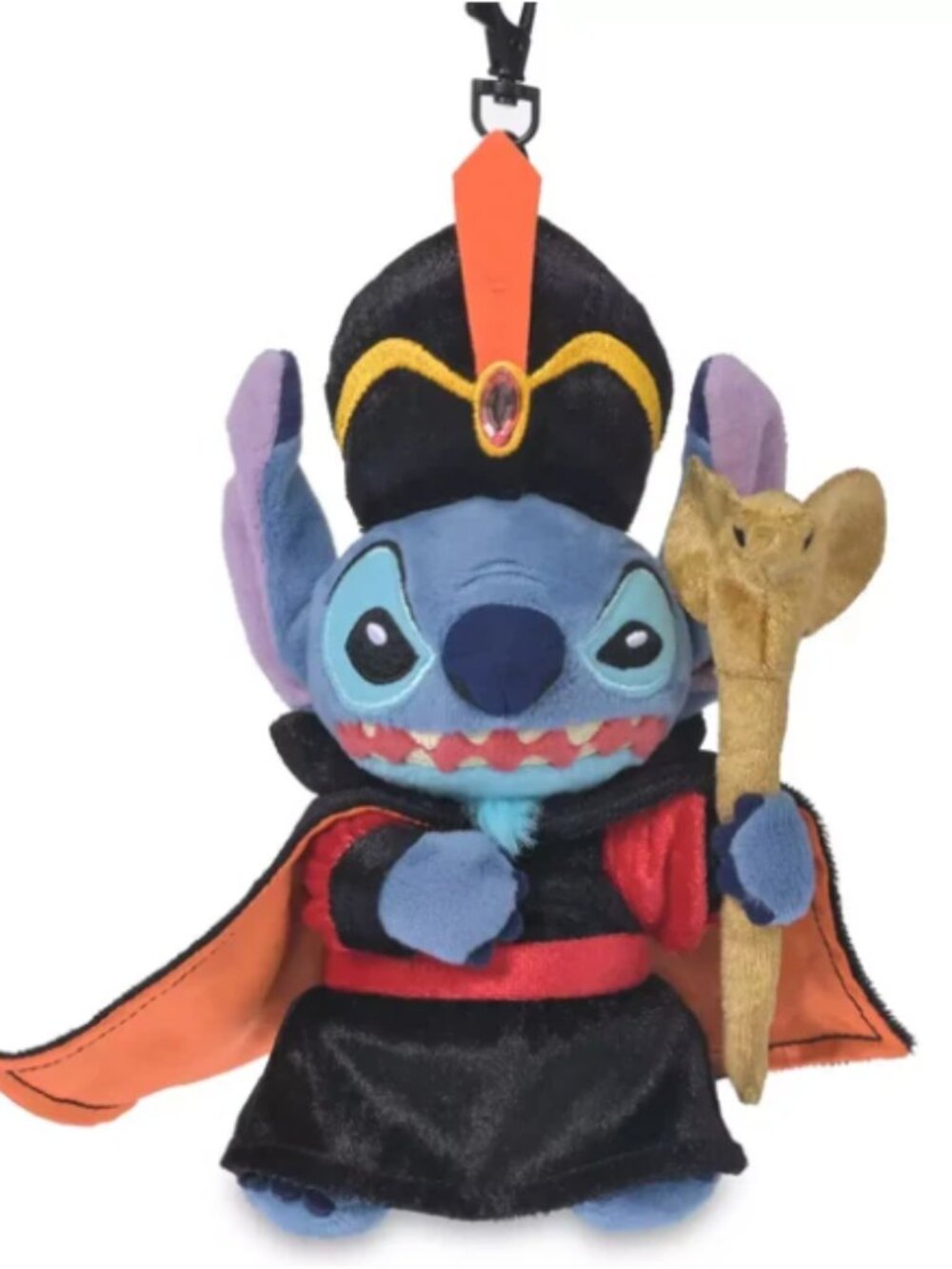 Disney Stitch Jafar Plush Keychain Halloween Tokyo Disney Aladdin